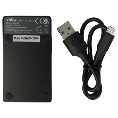 Produktbild von vhbw USB-C Ladegerät kompatibel mit Canon Digital Rebel XSi Kamera - Ladeschale + USB-C Kabel Ladeanzeige