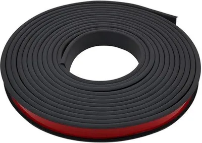 Image de Bande de protection d'angle souple en TPE noir, 1 m x 20 mm, pour la sécurité des bébés