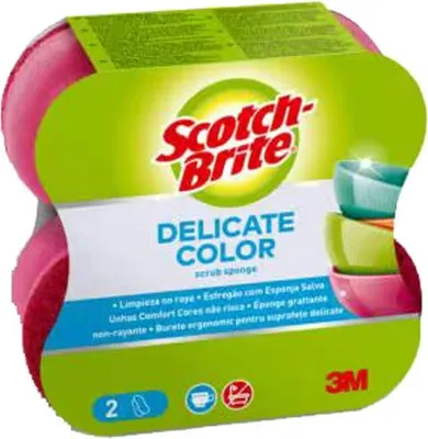 Produktbild von Scotch-Brite Universalschwamm Delicate Color Comfort pink 2 Stück