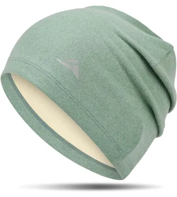 Image de Bonnet de vélo polaire - Bonnet de ski cagoule - Noir - Réfléchissant - Pour l'hiver