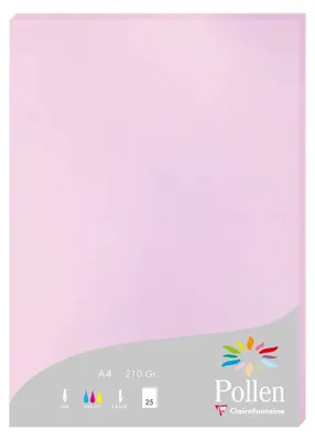 Immagine prodotto di Carta Clairefontaine A4 Pollen 210 g, color lilla, 25 fogli