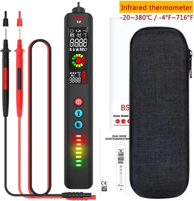 Obrázek produktu pro Tester napětí, EBTN LCD displej, nastavitelná citlivost, X2 s pouzdrem