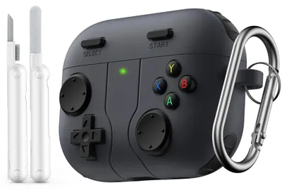 Produktbild von Moko Hülle Für AirPods Pro 3 2025, Design Spielkonsole, Schwarz