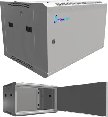 Produktbild von Extralink Netzwerkschrank 6U 600x450 ASP Grau 19 Zoll