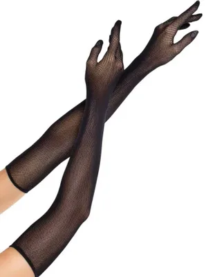 Produktbild von Leg Avenue - Opera Lange Netzhandschuhe Schwarz