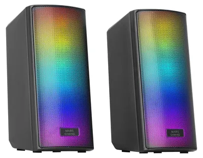 Image de Haut-parleur Bluetooth 5.3, 15W, avec éclairage RGB et panneau de contrôle, noir