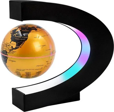 Image de Globe lumineux avec éclairage LED, décoration de bureau, 1 pièce