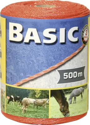 Productafbeelding van Kerbl Basic, flexibele kabel, oranje, 500 meter, 3 x 0,16 Niro