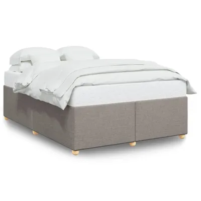 Produktbild von vidaXL Bettgestell ohne Matratze Taupe 160x200 cm Stoff