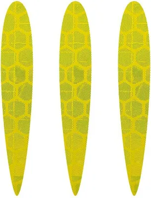 Immagine prodotto di Adesivi riflettenti per biciclette Frecce Giallo 3 pezzi