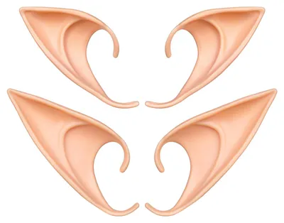 Imagen del producto de Elfenohren de látex, 2 pares, orejas puntiagudas de goblin, para disfraces