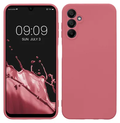 Produktbild von kwmobile Handyhülle für Samsung Galaxy A14 5G Hülle - weiches Handy Silikon Case - Schutzhülle Cover - Dark Rose
