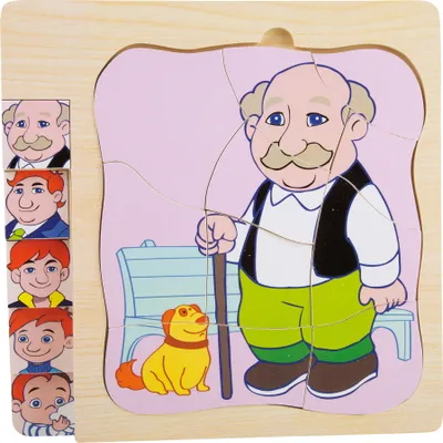 Produktbild von Schichtenpuzzle Opas Leben