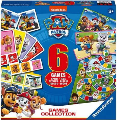 Produktbild von Spiele Box 6 in 1 | Paw Patrol | Ravensburger | Spielesammlung