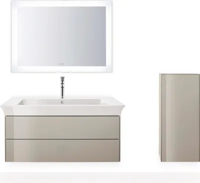 Produktbild von Duravit White Tulip Halbhochschrank, Breite 400 x Tiefe 240mm, eine Tür Anschlag links Tip-on Öffnung, WT1322LH3H3