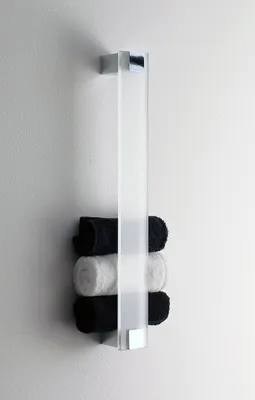 Produktbild von Handtuchhalter für Gästetücher, Wandhalter, Glas gefrostet