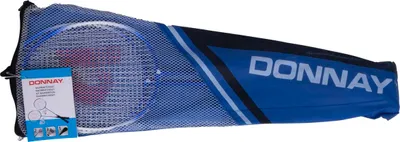 Productafbeelding van Donnay Badmintonset - bestaande uit 2 rackets, 3 shuttles en inclusief tas