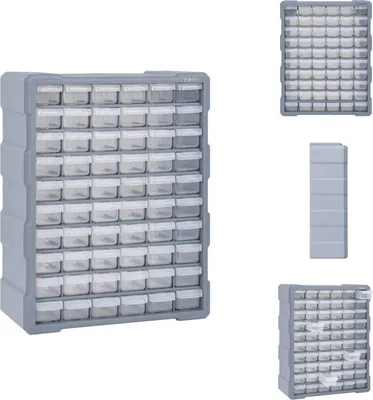 Produktbild von vidaXL Multi-Schubladen-Organizer mit 60 Schubladen 38x16x47,5 cm -  Werkzeugkästen