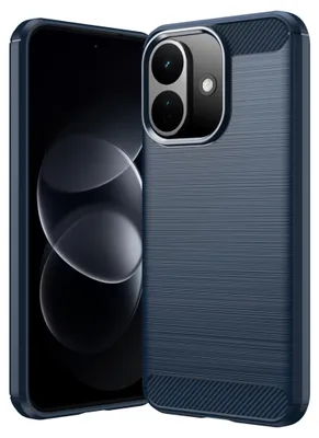 Produktbild von Handyhülle Silikon Xiaomi Redmi Note 17 Pro 5G Carbon Design Schutz Stoßfest TPU