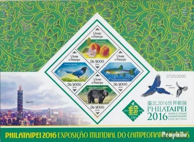 Produktbild von Briefmarken Sao Tome e Principe 2016 Mi 6711-6714 Kleinbogen (kompl. Ausgabe) postfrisch PHILATAIPEI 2016