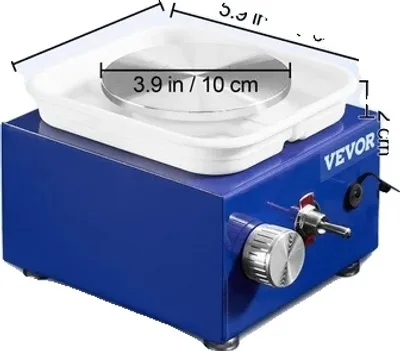 Obrázok produktu pre Hrnčiarsky kotúč, nastaviteľné otáčky, odnímateľná miska, mini 0-300 otáčok za minútu