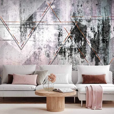 Produktbild von Selbstklebende Folie Fototapete - Geometric Wall 147x105 cm Muster a-A-0349-a-a
