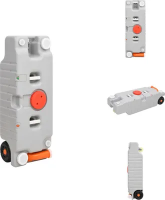 Produktbild von vidaXL Camping-Wassertank mit Rollen 75 L Grau -  Camping & Wandern