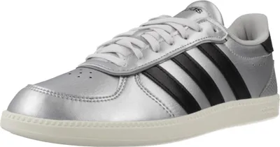 Produktbild von Adidas Breaknet Sleek Classic Indoor Sneaker Sportschuhe silber/schwarz/weiss JQ8263, Schuhgröße:39 1/3 EU