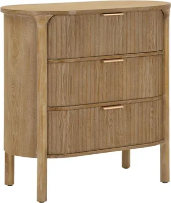 Kommode Tolosa 80.5 x 82 x 47 cm Tanne MDF Metall Braun_Natur24