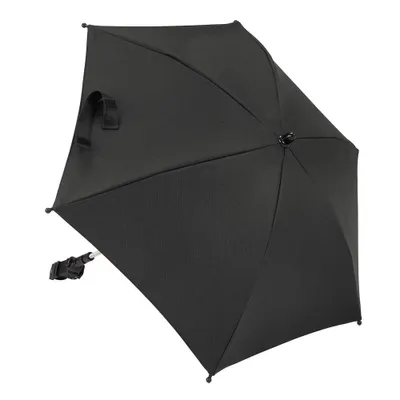 Productafbeelding van Novi zonnescherm – UV 50+, polyester, universele klem, beschermt tegen zon en regen, volledig zwart