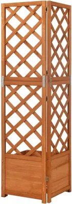 Produktbild von "im Sonderangebot" Eck-Spalier mit Pflanzkasten 40x40x150cm Massivholz Tanne - DEMöbel8864959