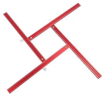 Frässchablone 800 mm Aluminium, verstellbar, für präzises Kurventrimmen