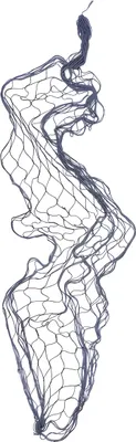 Produktbild von Fischernetz blau 100x200cm - Baumwolle