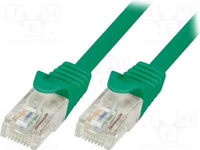 Obrázek produktu pro 1x kabel RJ45-Kabel, Cat5e, 1 metr, zelený, PVC