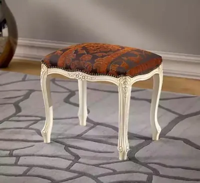 Produktbild von Wohnzimmer Hocker Klassische Beistellhocker Polster Stoff Textil Neu