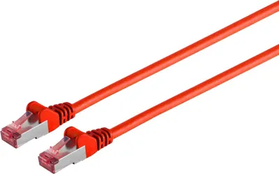 Obrázok produktu pre Patch kábel cat6A S/FTP PIMF bezhalogénový červený 15m