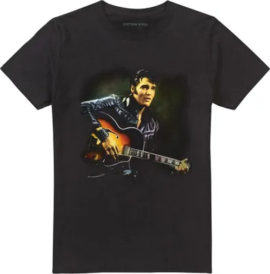 Immagine prodotto di Elvis Presley - Maglietta "1968" per uomo/donna Unisex TV32979 (M) (Nero)