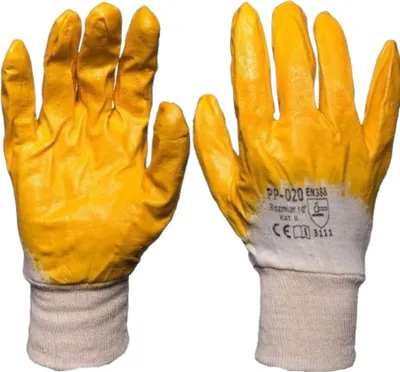 Produktbild von Arbeitshandschuhe - K019 Größe L Nitril orange - Schnittschutzhandschuhe(Karton 144)