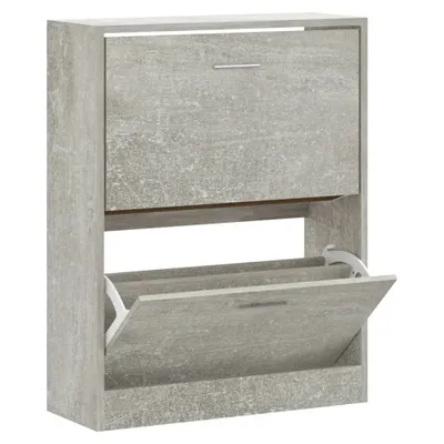 Produktbild von Möbel Schuhschrank Betongrau 63x24x81 cm Holzwerkstoff - Schuhregale CLORIS6205745