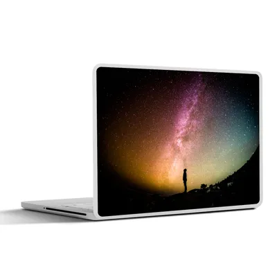 Produktbild von MuchoWow® Laptop Aufkleber Sticker Cover Sterne - Mensch - Farbe 40x30 cm - Laptop Dekoration - Selbstklebend