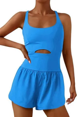 Imagen del producto de Mono Sukiglam para mujer, ideal para el verano, de corte corto, con mangas ajustadas, sin mangas y con pernera ancha