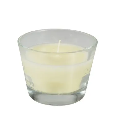 Image de Papstar verre rempli de cire bougie Ivory 100x80mm