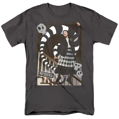 Immagine prodotto di Maglietta "Shake Shake Shake" ispirata a Beetlejuice, unisex, taglia M, colore antracite (TV37202)