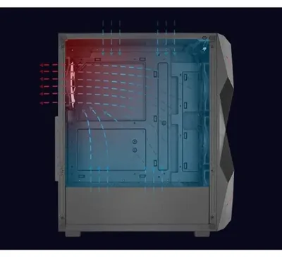 Produktbild von PC-Gehäuse Aerocool PGS Volcan-G-BK-V1