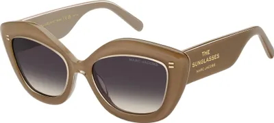 Image de Lunettes de soleil pour femmes Marc Jacobs MARC 800/S, couleur beige nude, dimensions : 52/18/140