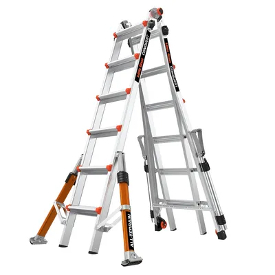 Produktbild von Multifunkčný rebrík do každého terénu Little Giant® Conquest® 2.0 PRO 4x6 krokov 16336EN-018, Aluminum + TOOL TRAY