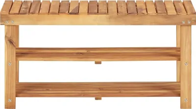Immagine prodotto di vidaXL Scarpiera 90 × 32 × 46 cm in legno massiccio di acacia