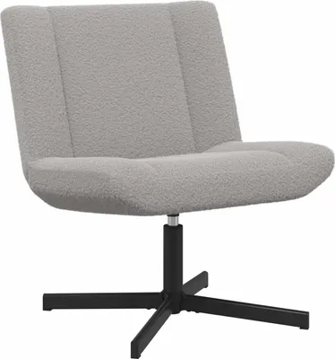 Immagine prodotto di vidaXL Sedia girevole grigio chiaro 63 x 75 x 76 cm in pelle di pecora