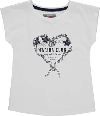Produktbild von Weißes Kanz Kurzarm-T-Shirt für Mädchen