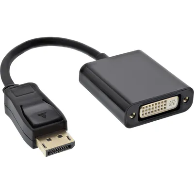 Immagine prodotto di InLine® 17199K Cavo adattatore DisplayPort, DisplayPort maschio a DVI-D 24+1 femmina nero, 0,15 m